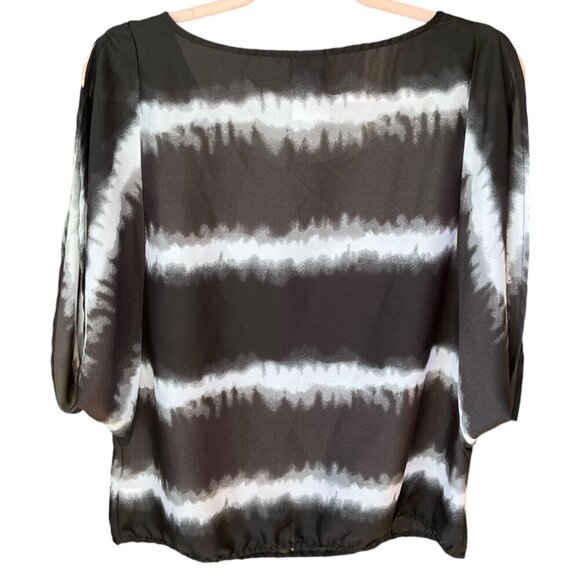 Converse One Star Womens Sheer Top Size M Black Tie Dye Punk Grunge Emo Rocker - Picture 2 of 8